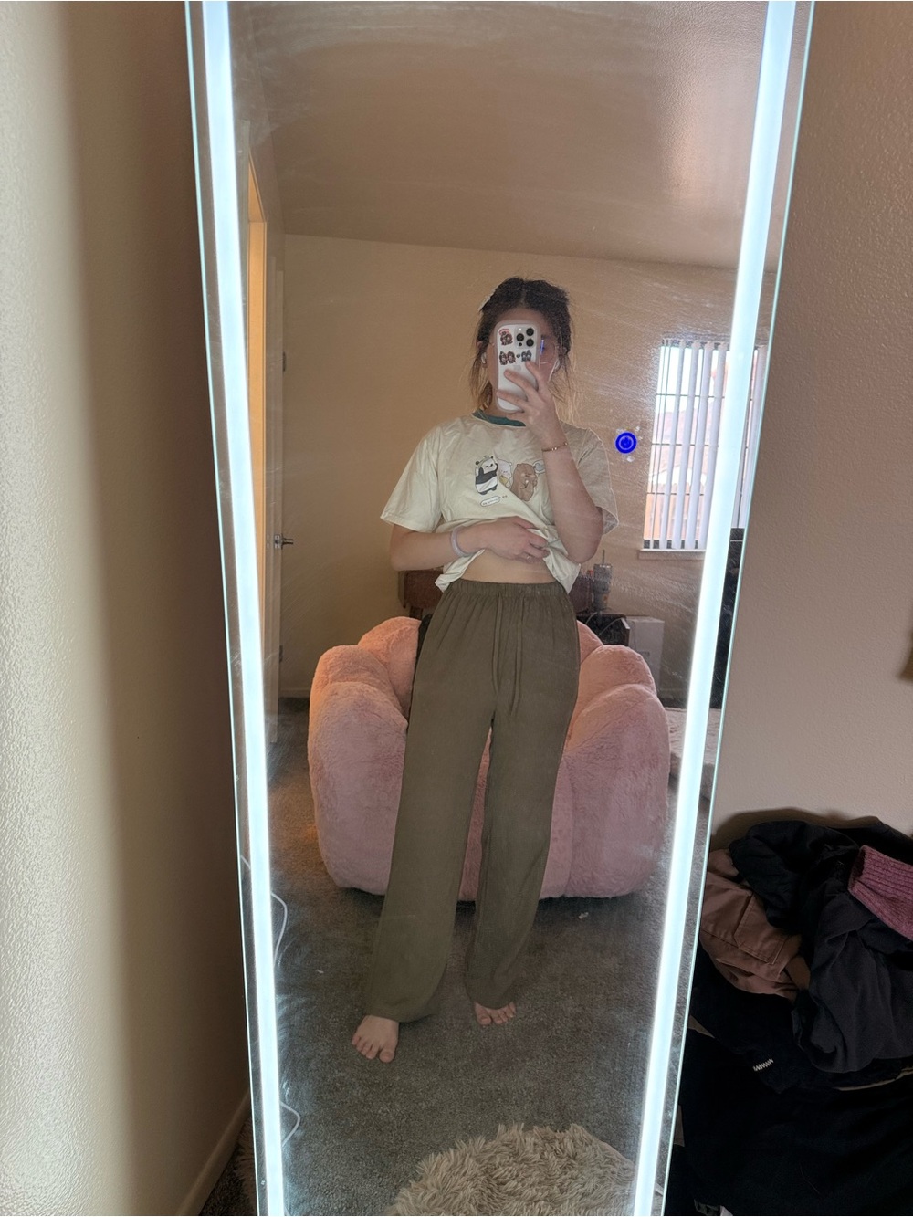 Relaxed Brown Drawstring Wide-Leg Pants - Women